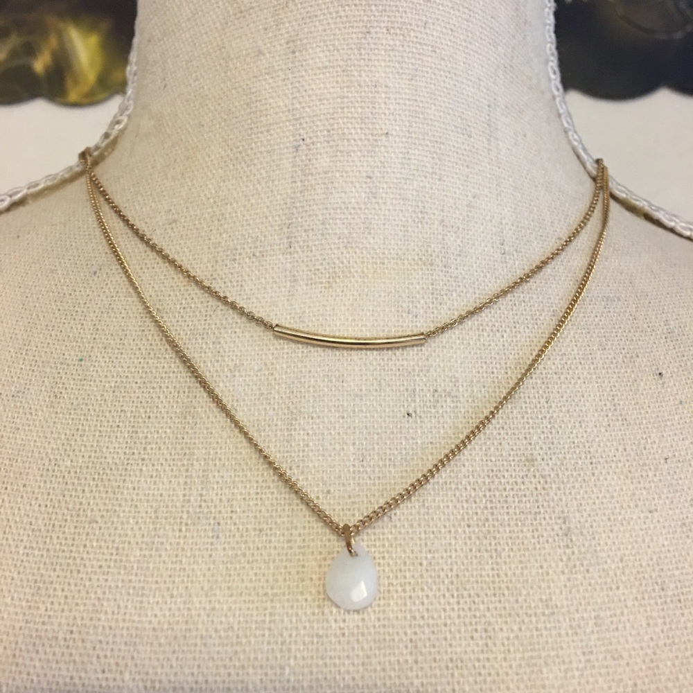 Vintage Liz Claiborne layered simple necklace - Picture 1 of 8